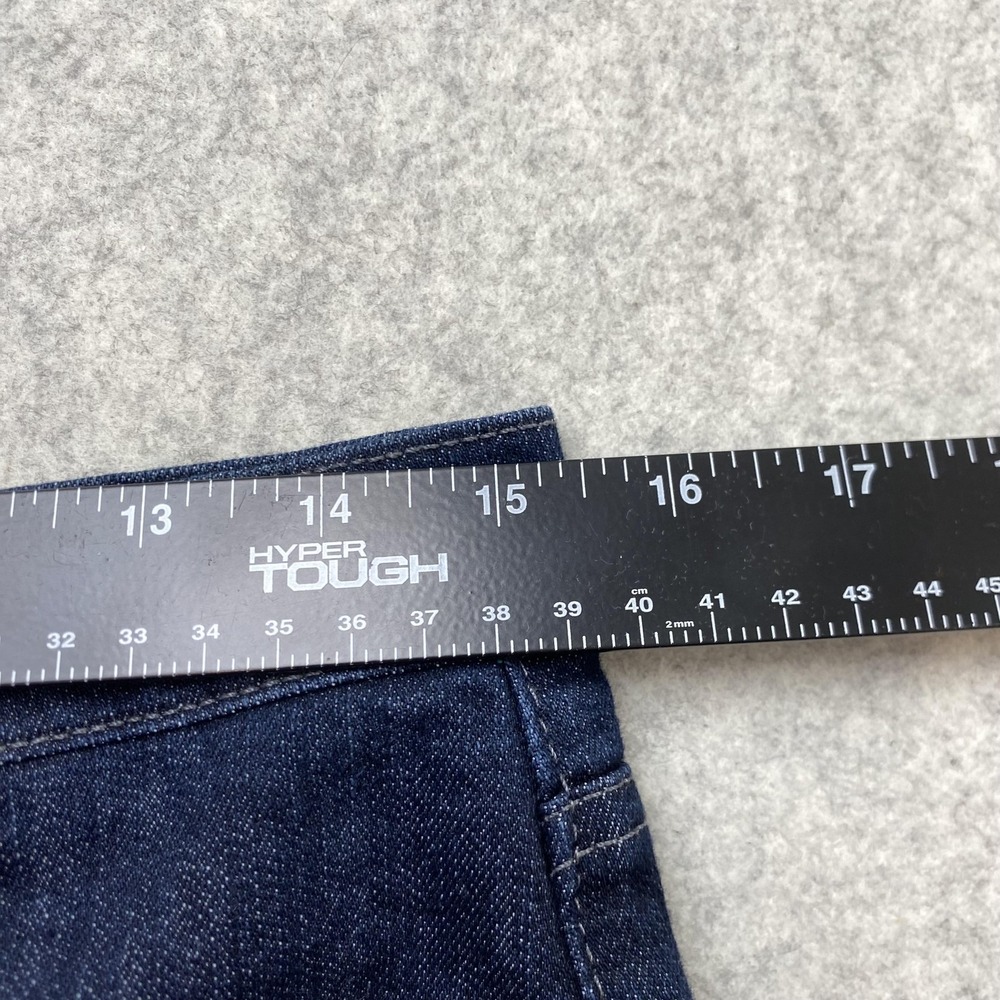 Style&co Womens 10P Jeans (30x27) Petite Blue Dark Wash Straight Leg Denim - Picture 10 of 13